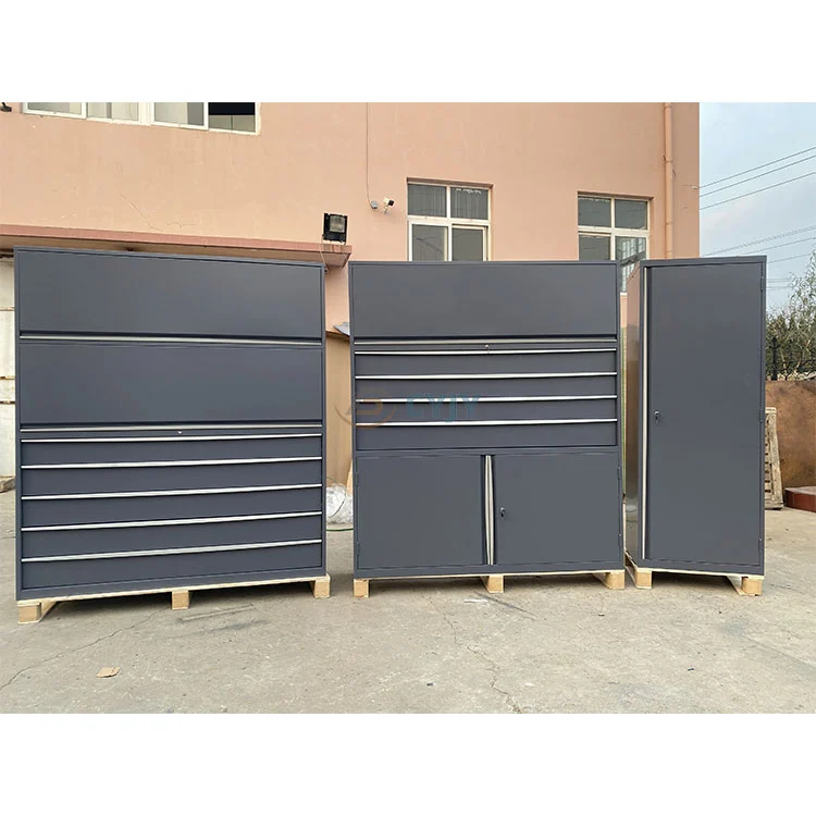 Combinatie metalen garagekasten