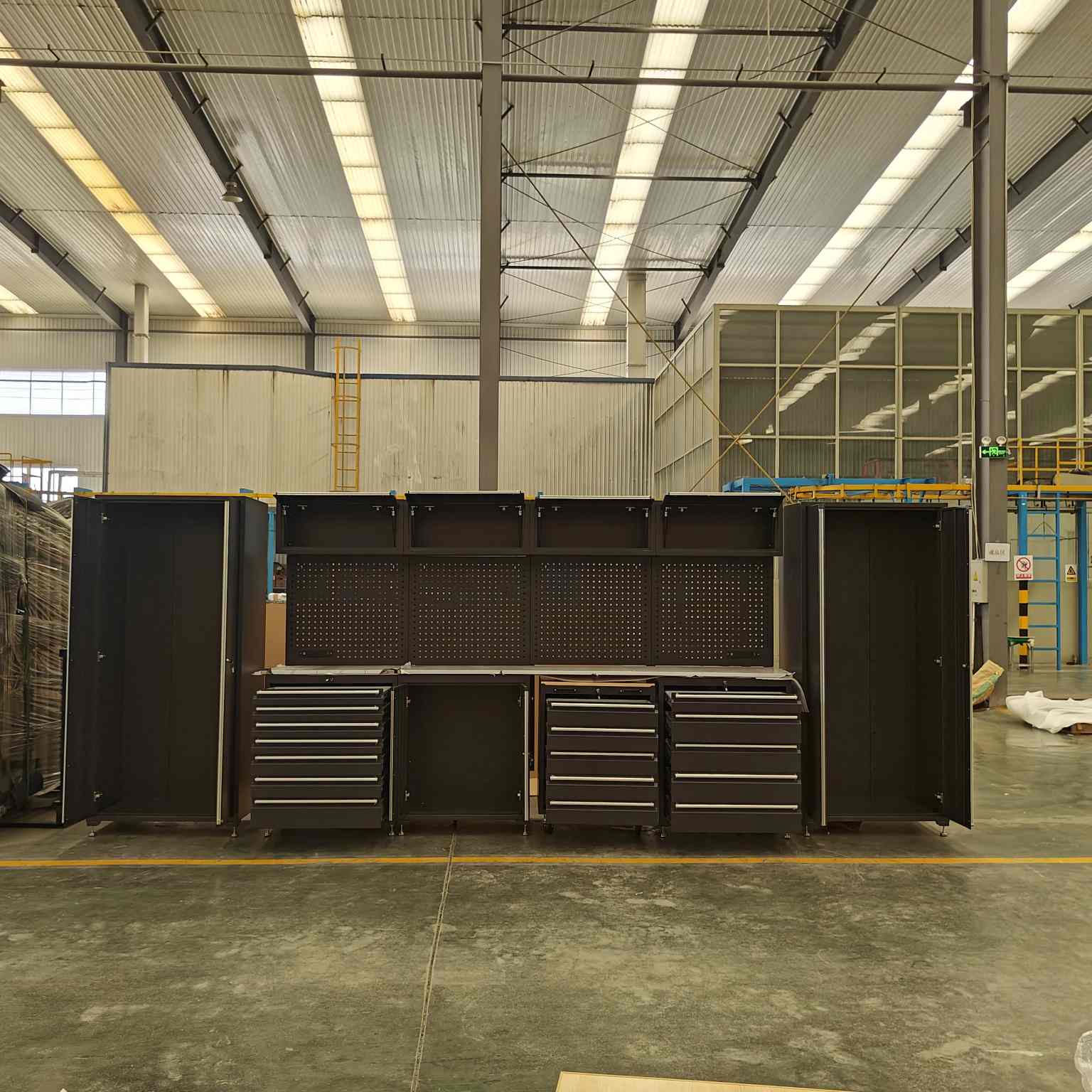Black Heavy Duty Garagekastcombinatie