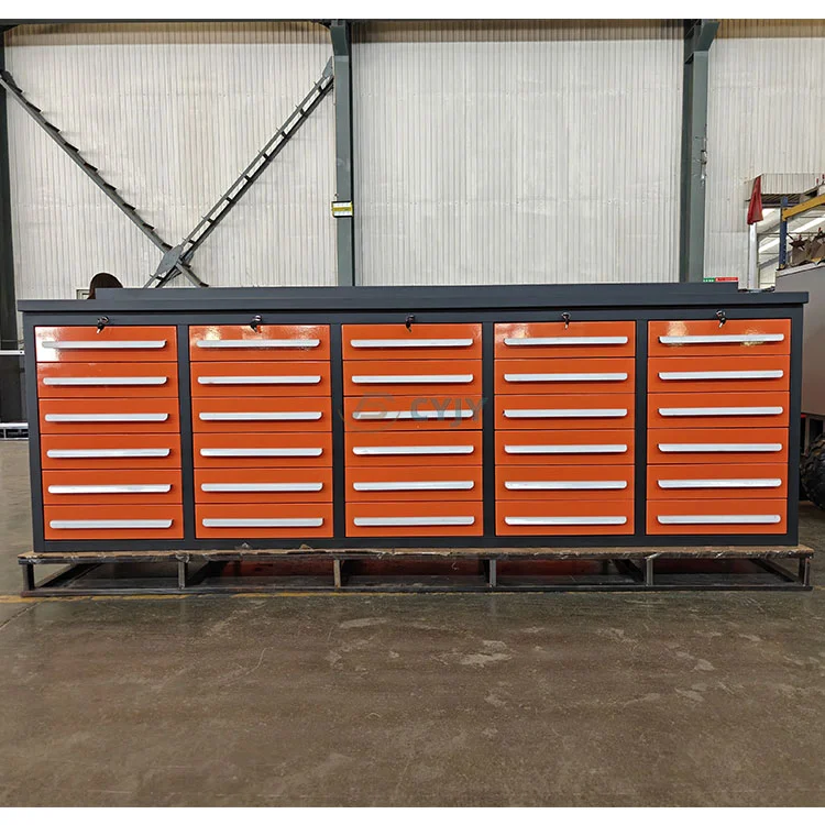 Oranje 30 lade werkbank